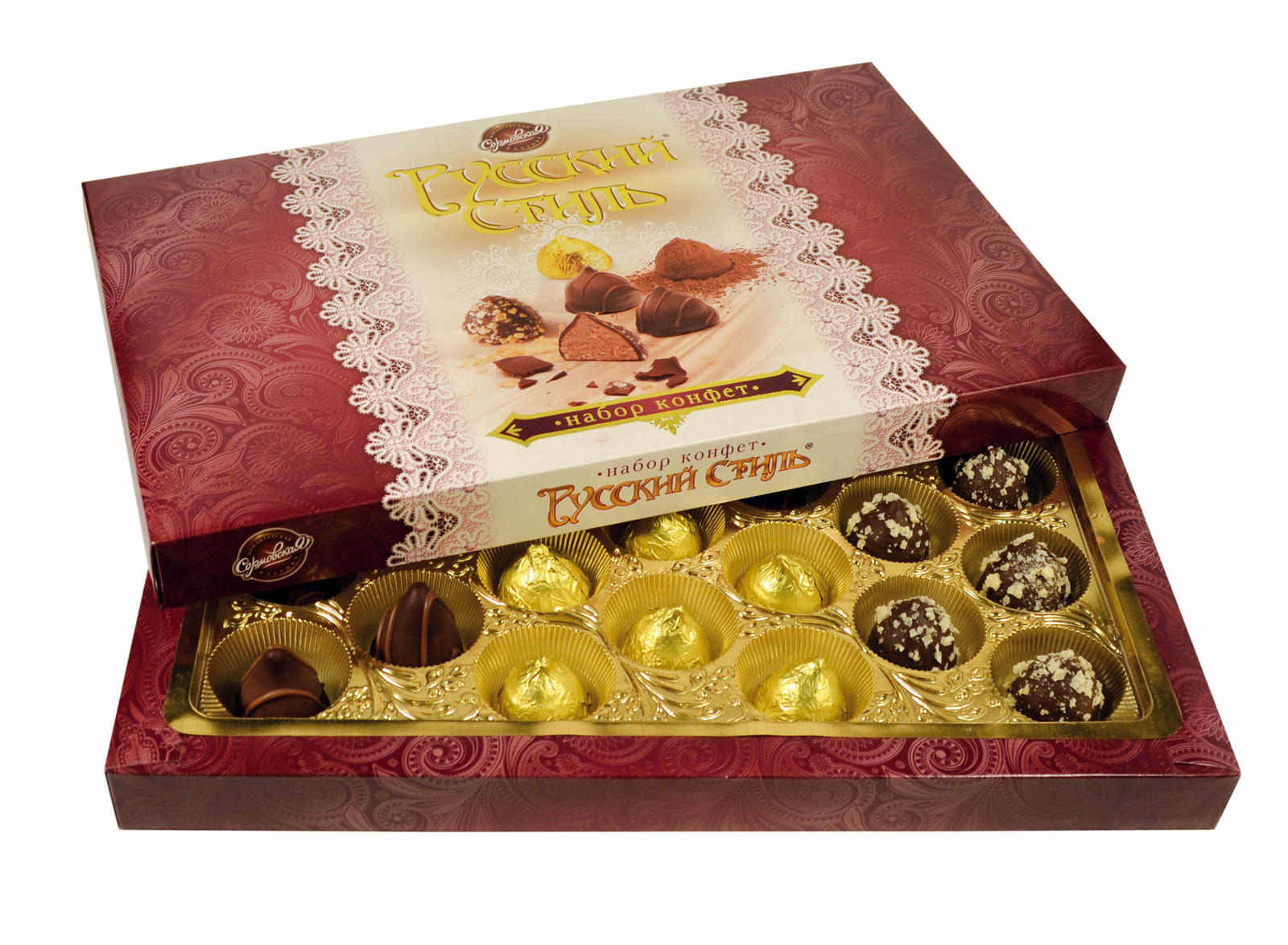 Набор конфет Сормовская кондитерская фабрика шоколадная стихия ассорти, темный шоколад, 245г