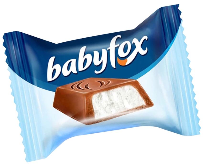 Baby fox молочный. Babyfox конфеты Mini c молочной начинкой. Конфеты бейби Фокс. «Babyfox», конфеты Mini с молочной начинкой, 120 г. Беби Фокс мини вес 1 конфеты.