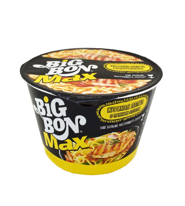 Big bon. Лапша big bon Max куриная лапша с пряным соусом 95г. 95г лапша куриная ведро Max BIGBON. Лапша Биг Бон 95гр. Лапша Макс бигбон с прян.соус. С курицей 95гкартинки.