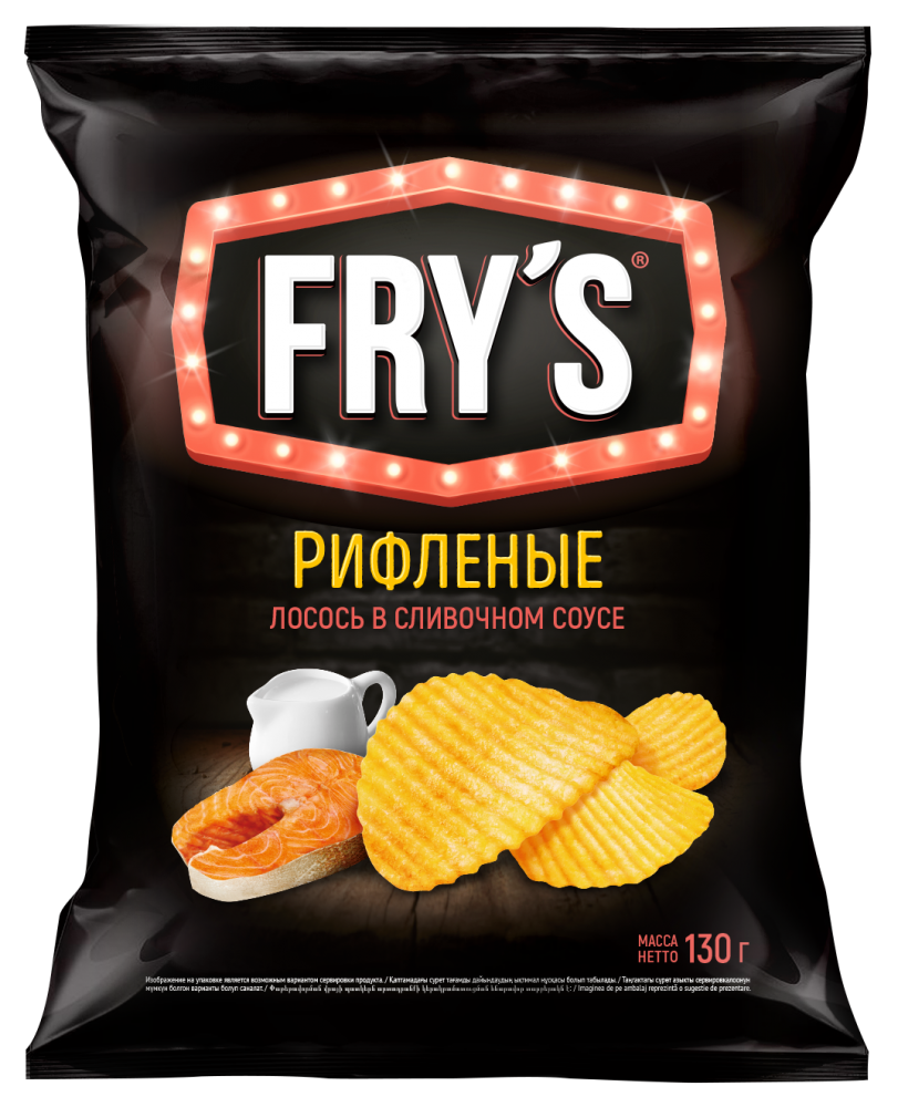 чипсы frys 130гр, чипсы фрайс лосось, чипсы фрайс лисички