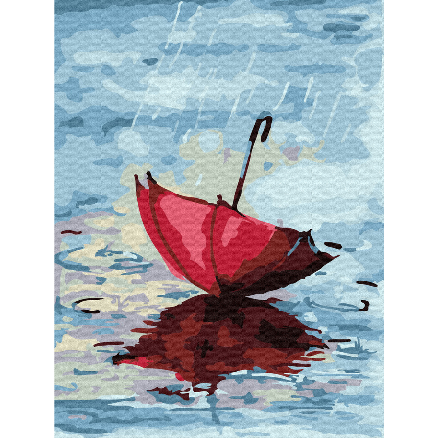 Картины красками зонтики