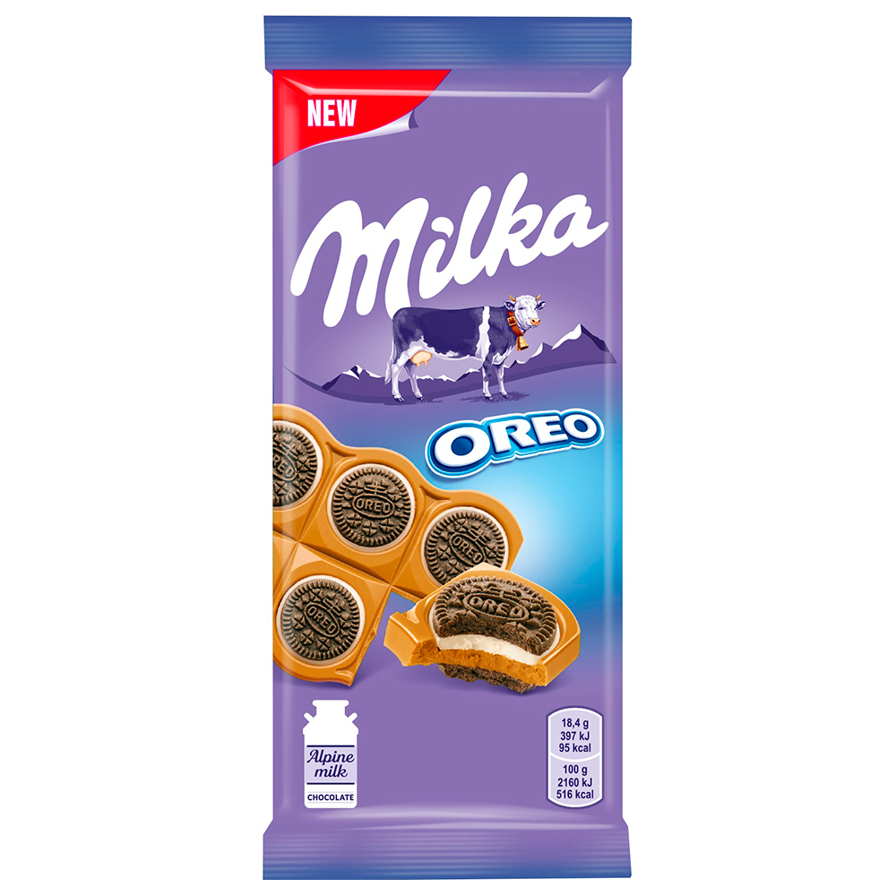 92г шоколад Milka сэндвич Oreo