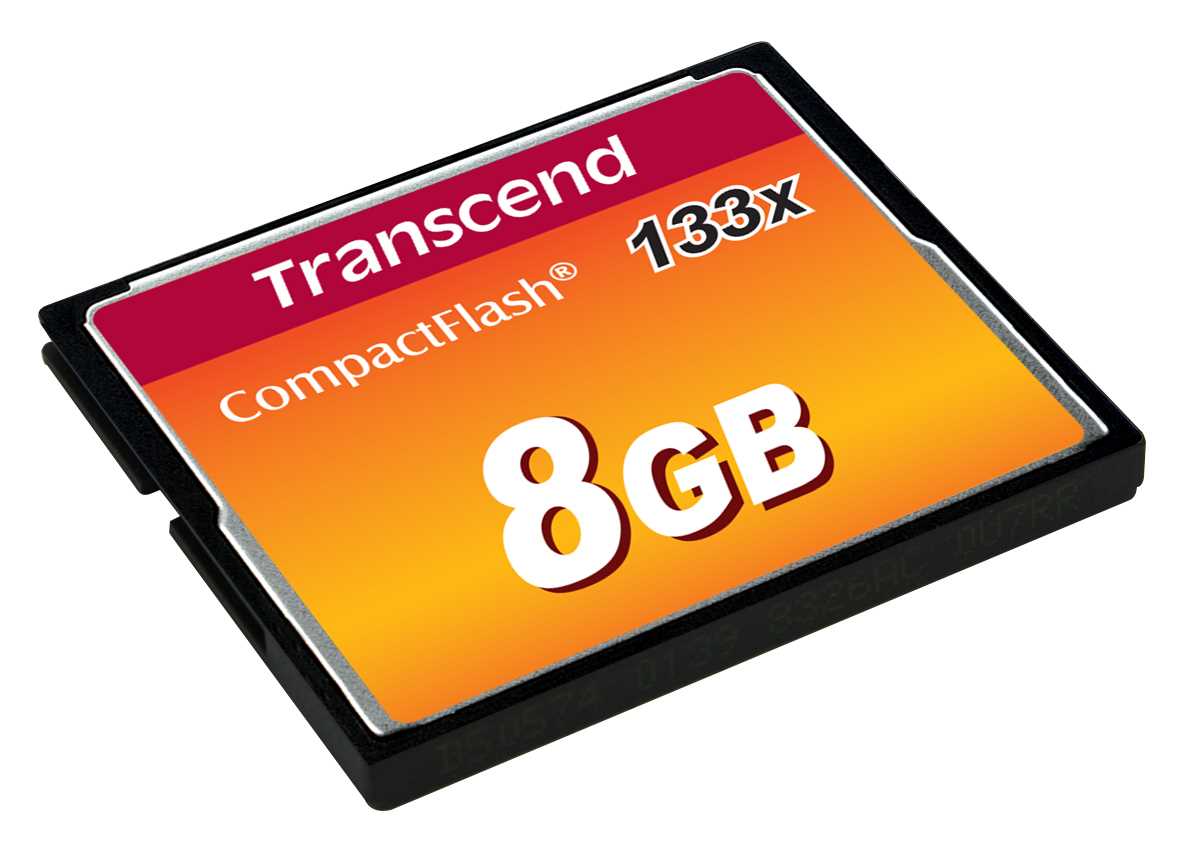 Карта памяти transcend compact flash standard ts8gcf133 8gb