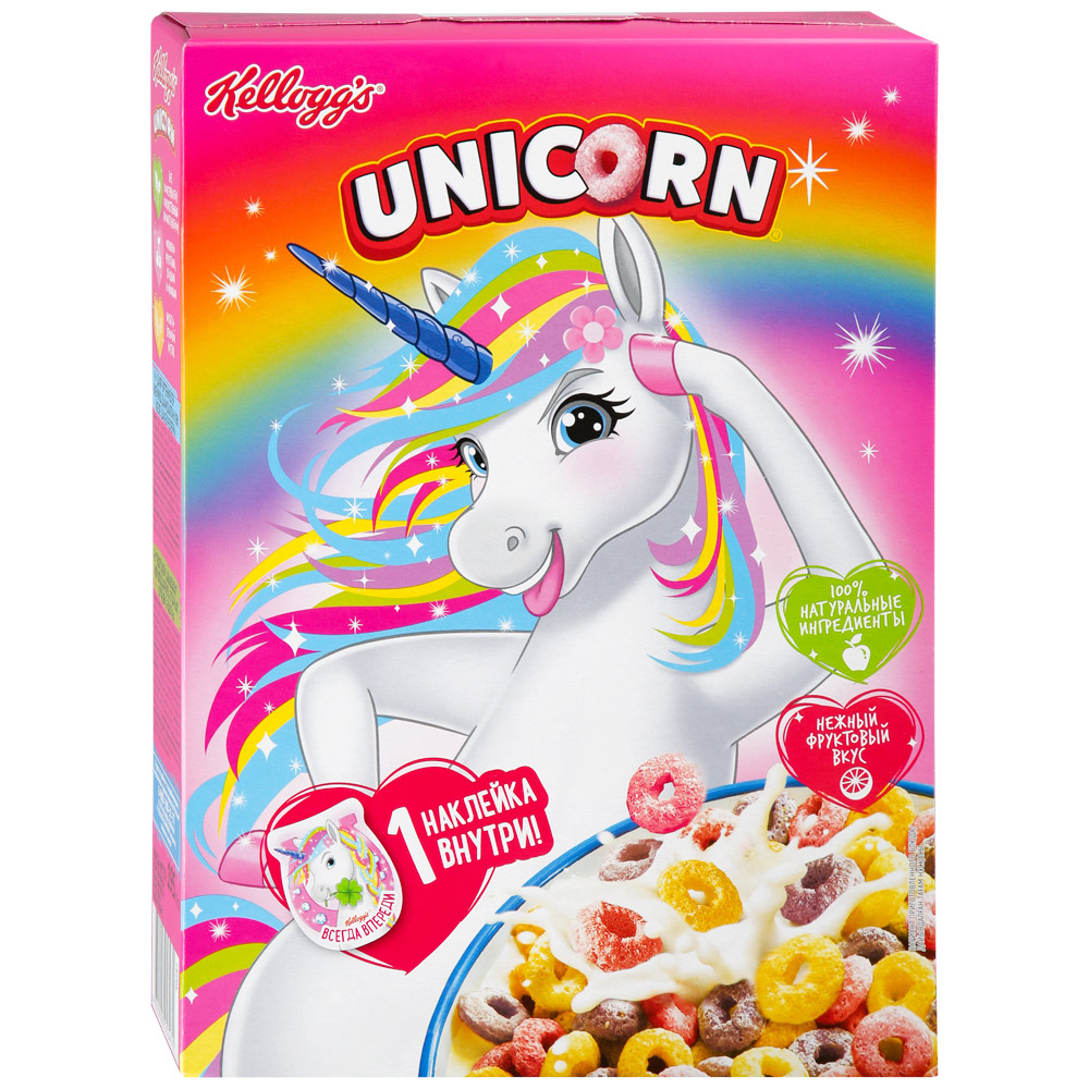 Kelloggs Unicorn фигурные изделия радуж Кол 195