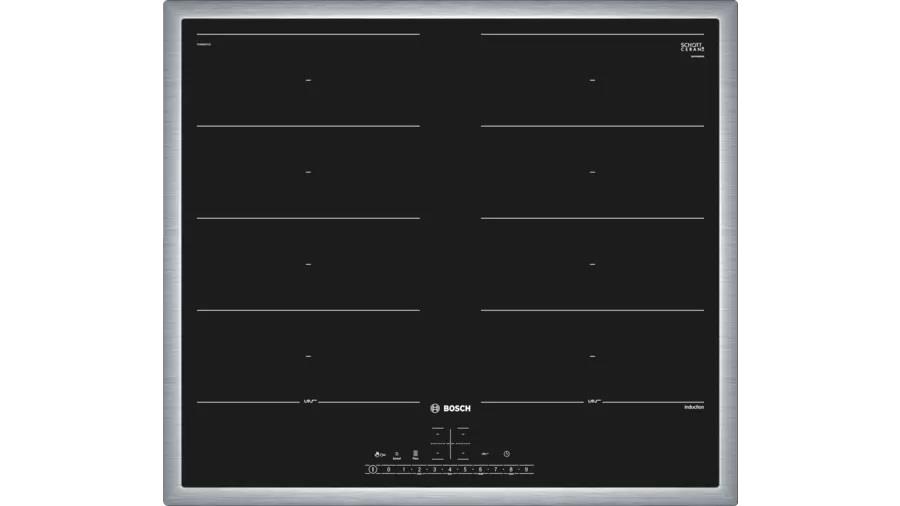 Встраиваемая индукционная панель bosch. Индукционная варочная панель Bosch pia645b18e. Сенсорная панель Bosch 4 конфорки. Bosch pvs651fb5e варочная панель. Bosch pkb645f17.