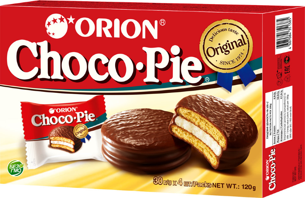 Купить шоко. Чокопай Орион 120г. Печенье Orion Choco pie. Пирожное Choco pie Orion 360г. Чоко Пай 4 шт 120 г.